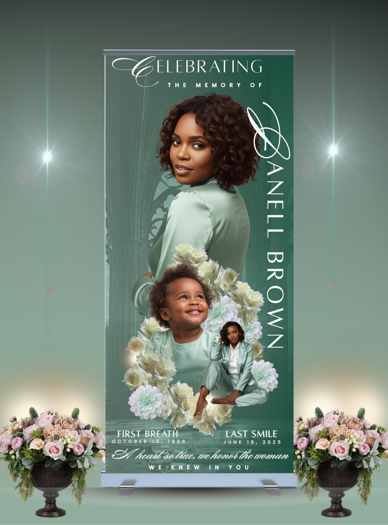 Custom Memorial Banners example by Honor Core